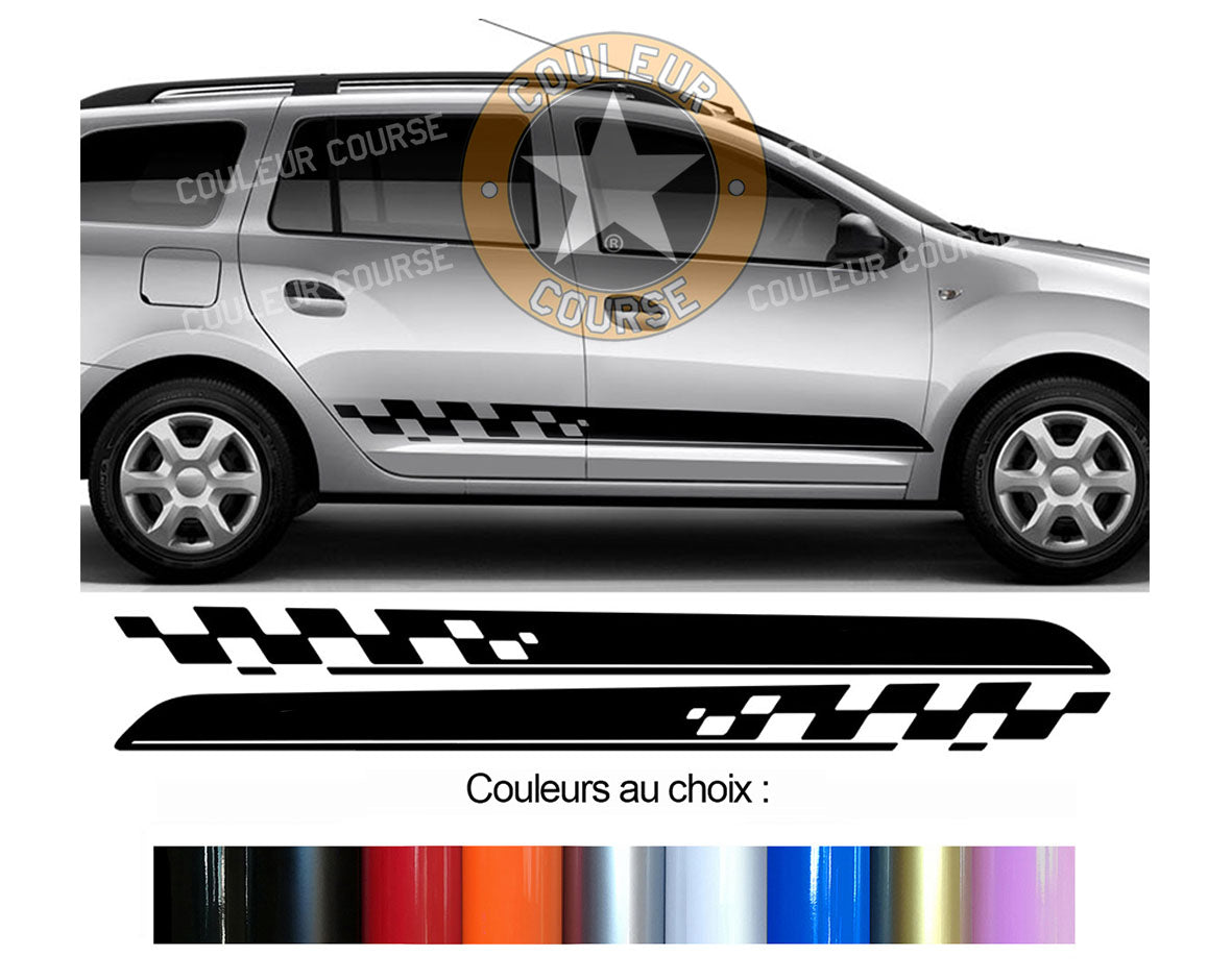 2 X BANDES BAS DE CAISSE - DACIA LOGAN MCV - Ref : BD540N-72