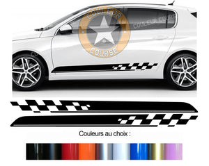 2 X BANDES BAS DE CAISSE - PEUGEOT 308 - Ref : BD540N-80