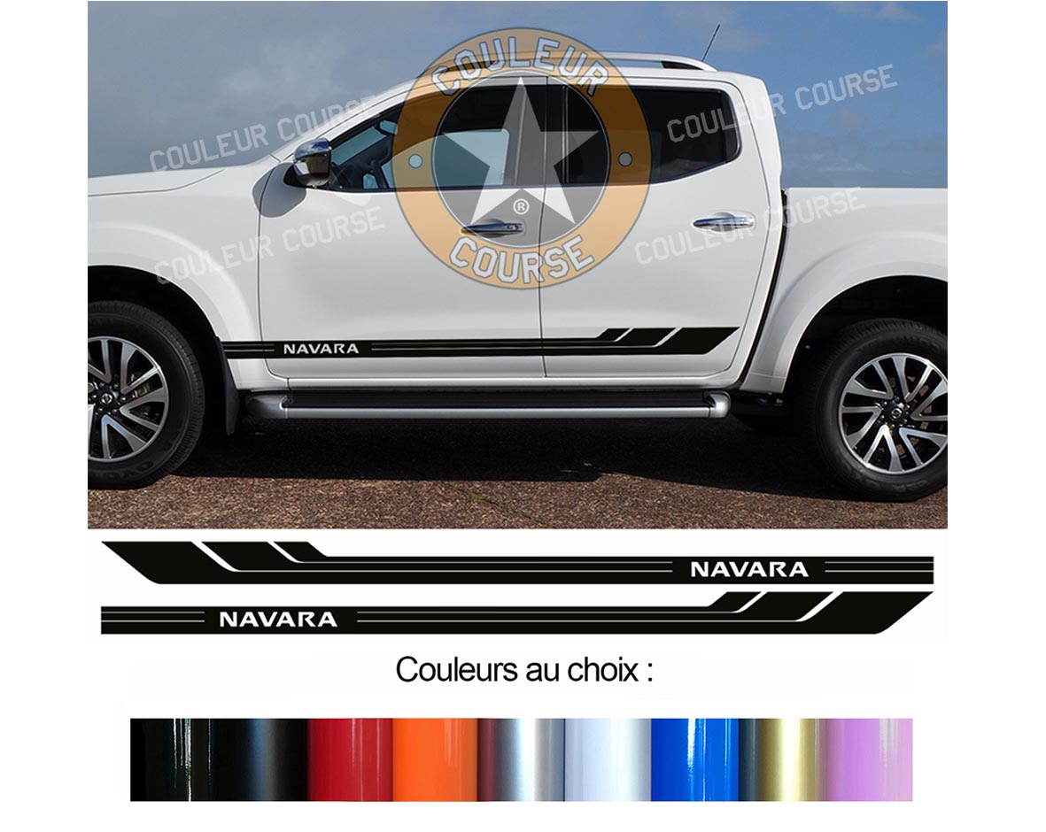 2 X ROCKER BODY STRIPS - NISSAN NAVARA - Ref: BD541-1 