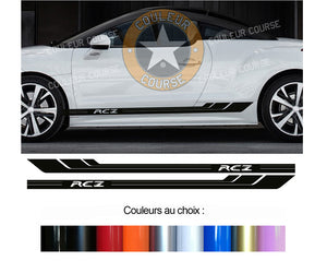 2 X BANDES BAS DE CAISSE - PEUGEOT RCZ - Ref : BD541-12