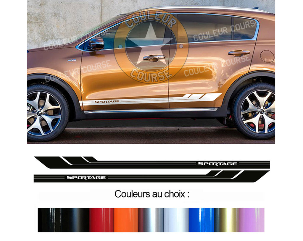 2 X ROCKER BODY STRIPS - KIA SPORTAGE - Ref: BD541-18 