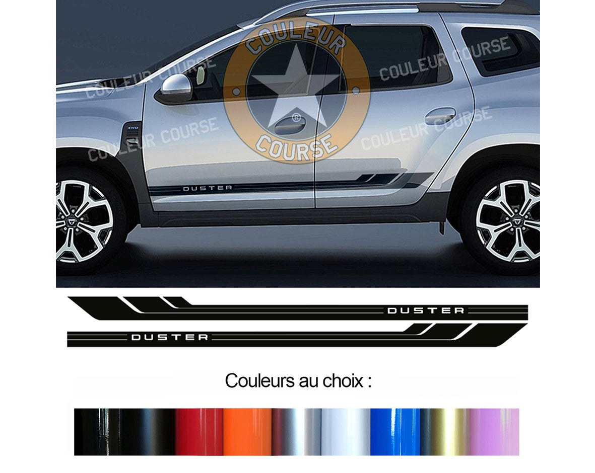 2 X ROCKER BODY STRIPS - DACIA DUSTER - Ref: BD541-19 