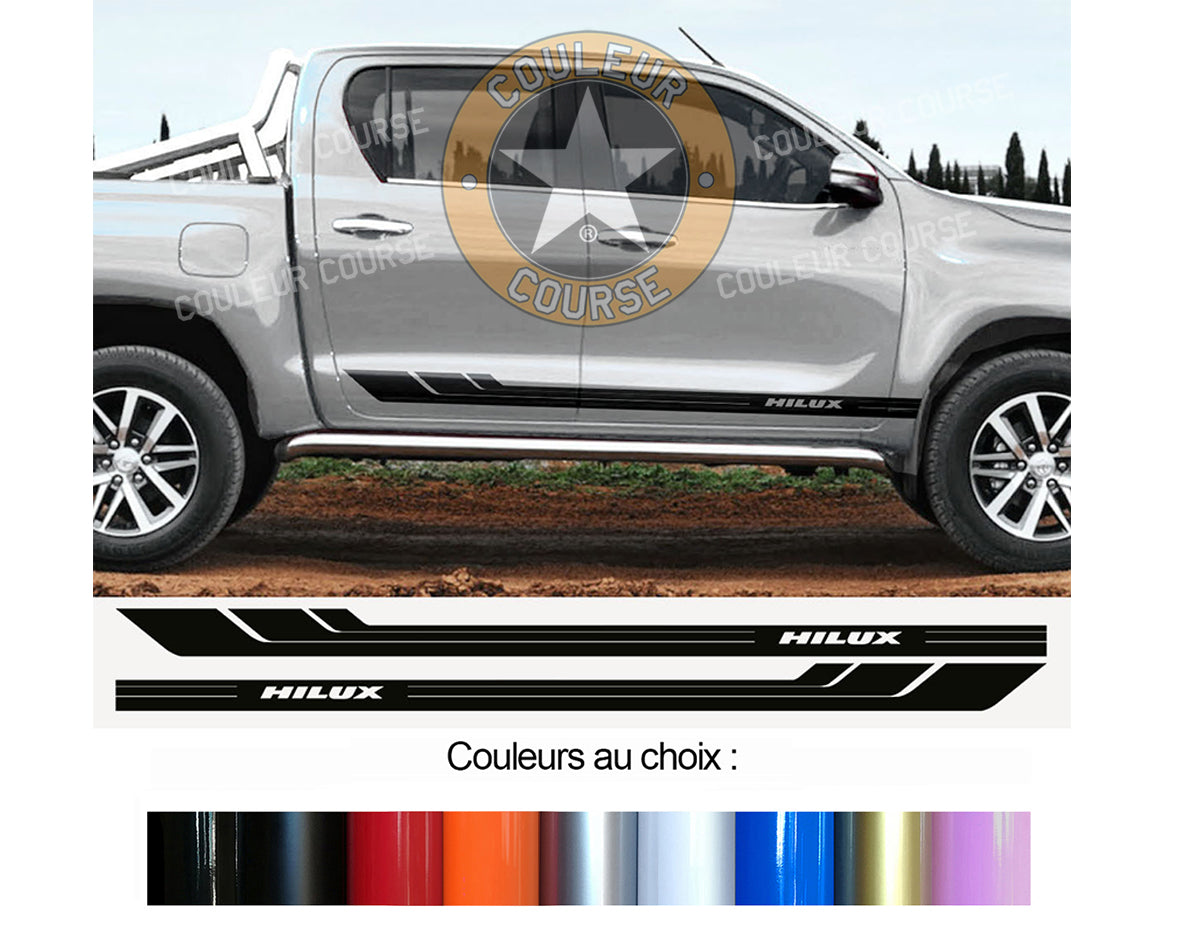 2 X BANDES BAS DE CAISSE - TOYOTA HILUX - Ref : BD541-28