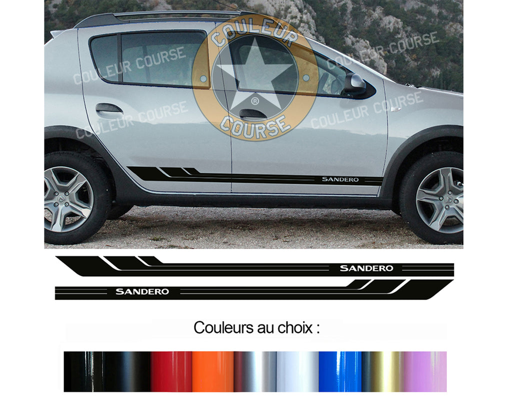 2 X BANDES BAS DE CAISSE - DACIA SANDERO - Ref : BD541-35