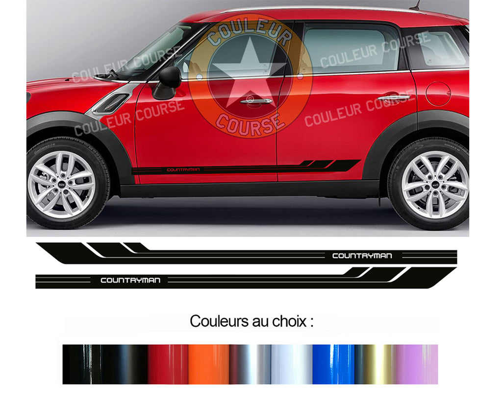 2 X BANDES BAS DE CAISSE - MINI COUNTRYMAN - Ref : BD541-39