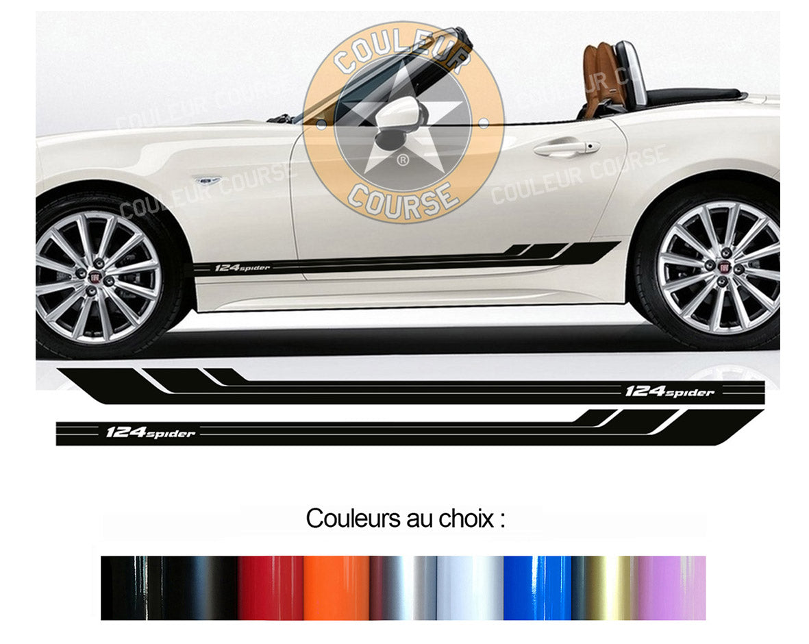 2 X BANDES BAS DE CAISSE - FIAT 124 SPIDER - Ref : BD541-40