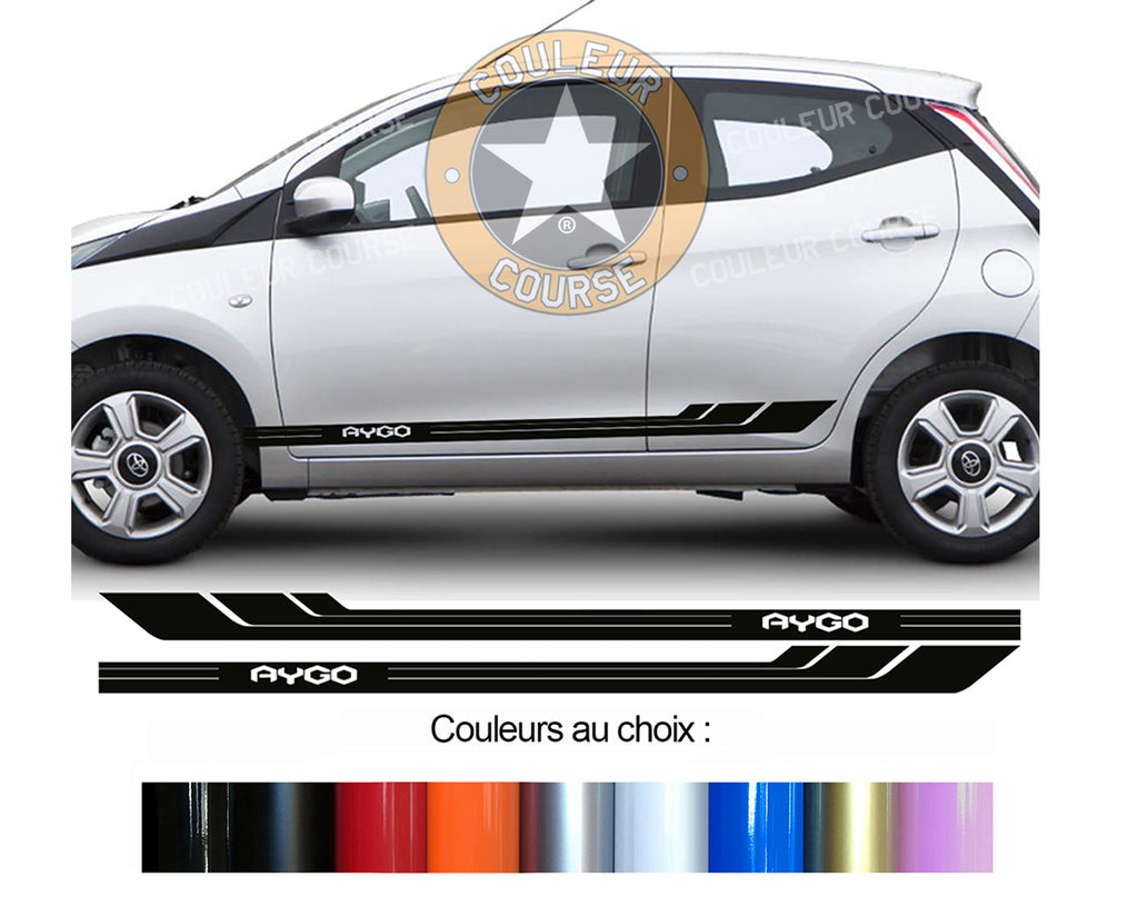 2 X BANDES BAS DE CAISSE - TOYOTA AYGO - Ref : BD541-45