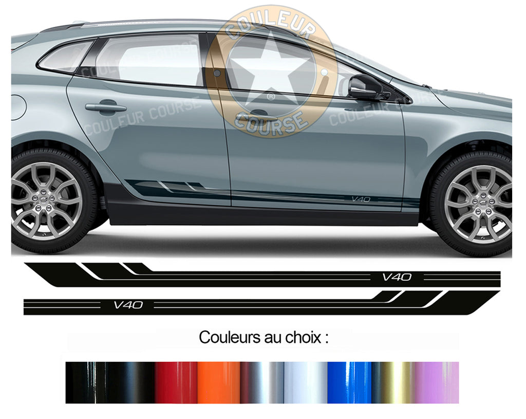 2 X BANDES BAS DE CAISSE - VOLVO V40 - Ref : BD541-47