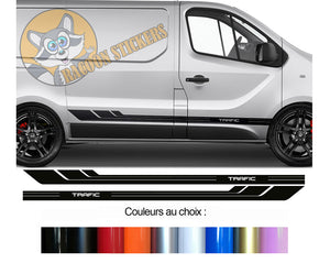 2 X BANDES BAS DE CAISSE - RENAULT TRAFIC - Ref : BD541-49