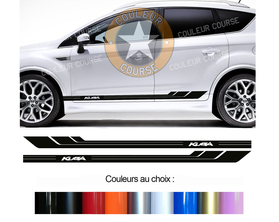 2 X ROCKER BODY STRIPS - FORD KUGA - Ref: BD541-5 