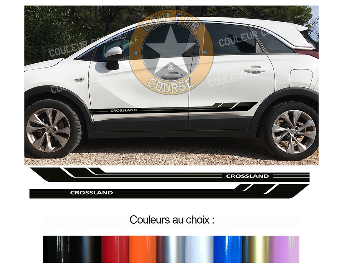 2 X ROCKER BODY STRIPS - OPEL CROSSLAND X - Ref: BD541-50 