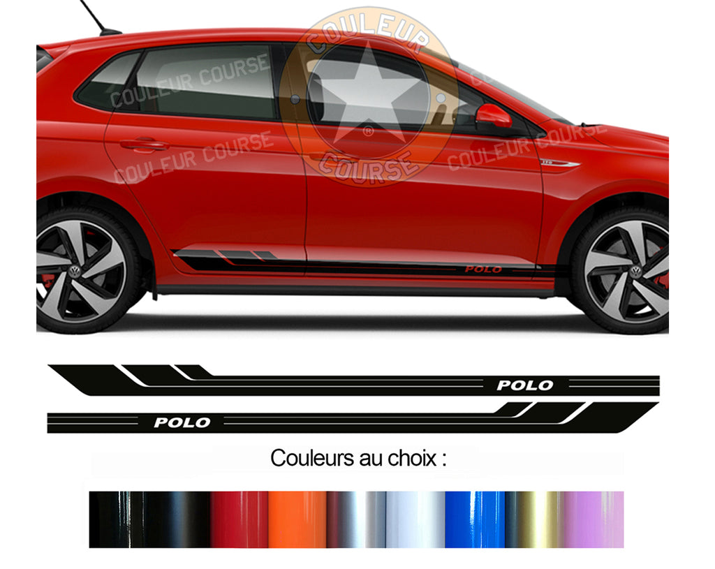 2 X ROCKER BODY STRIPS - VW POLO - Ref: BD541-6