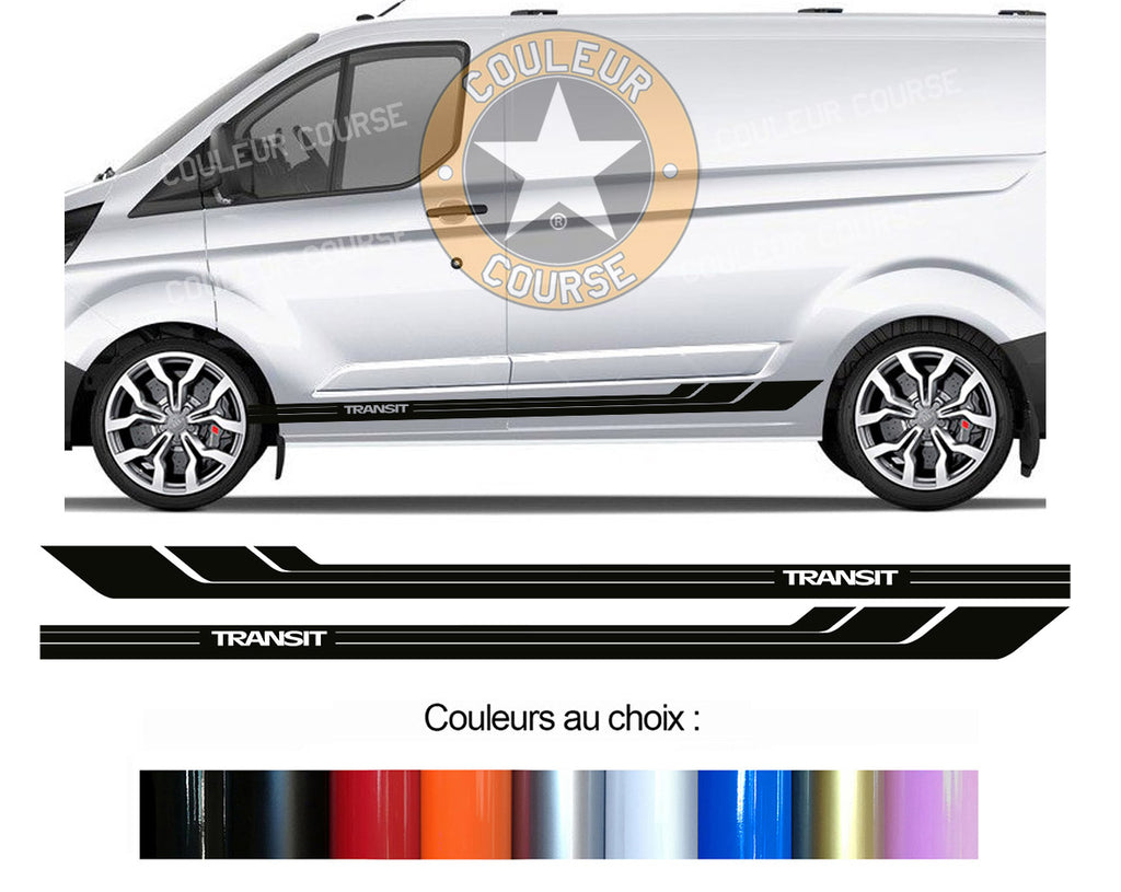 2 X BANDES BAS DE CAISSE - FORD TRANSIT CUSTOM - Ref : BD541-62