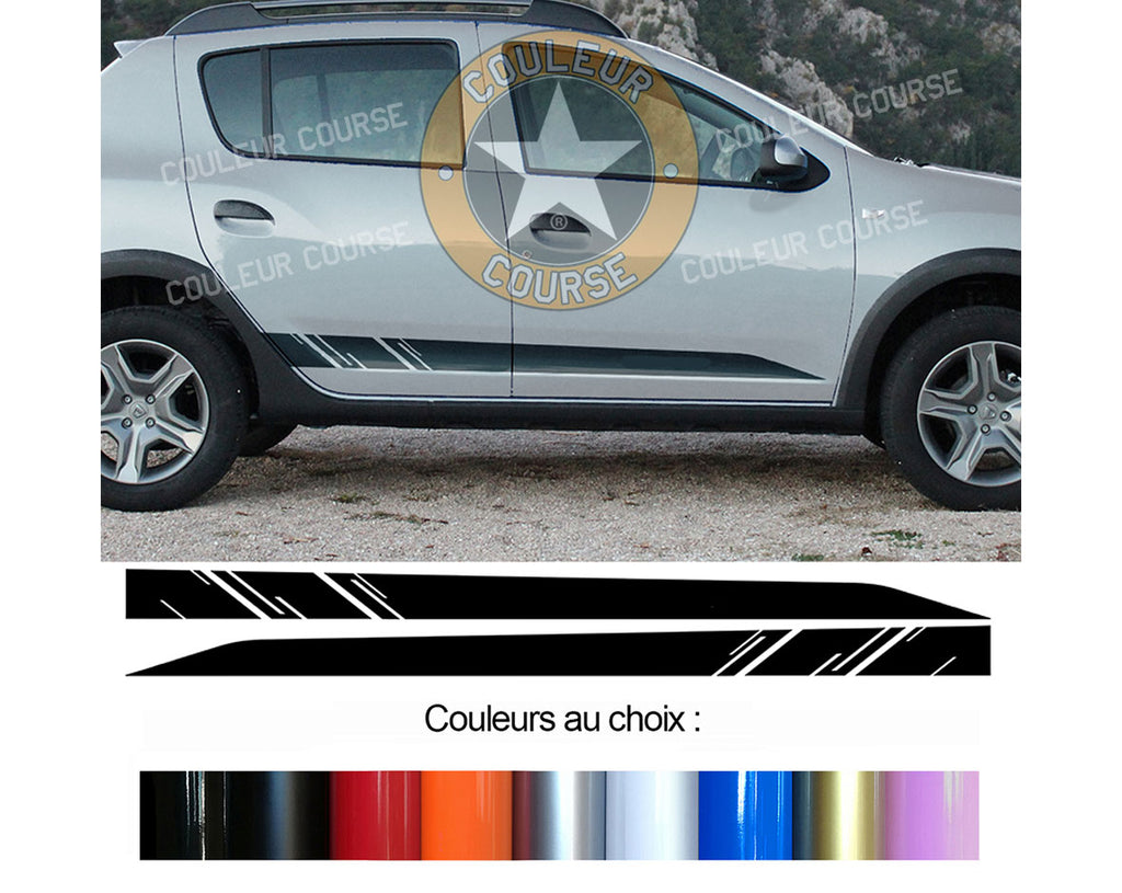 2 X BANDES BAS DE CAISSE - DACIA SANDERO - Ref : BD542N-2