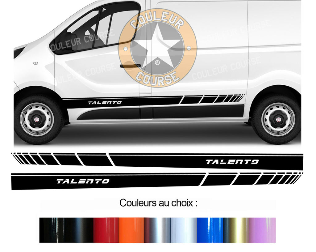 2 X BANDES BAS DE CAISSE - FIAT TALENTO - Ref : BD573-101