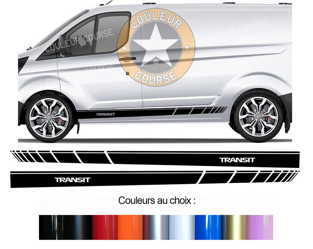 2 X BANDES BAS DE CAISSE - FORD TRANSIT CUSTOM - Ref : BD573-104