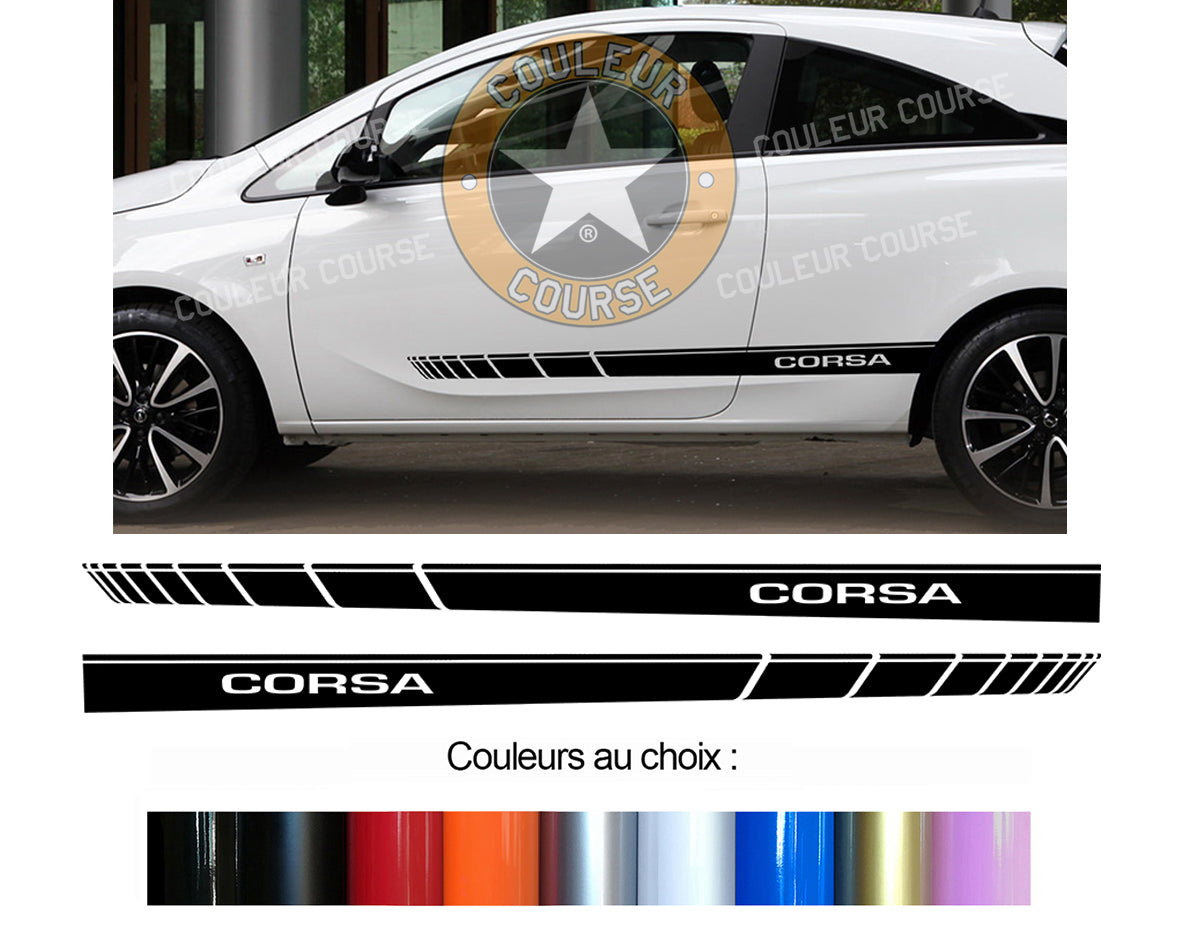 2 X BANDES BAS DE CAISSE - OPEL CORSA - Ref : BD573-11