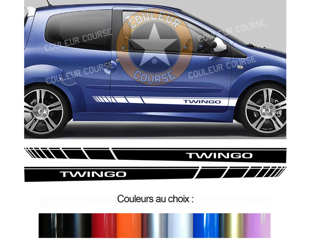 2 X BANDES BAS DE CAISSE - RENAULT TWINGO 2 - Ref : BD573-15