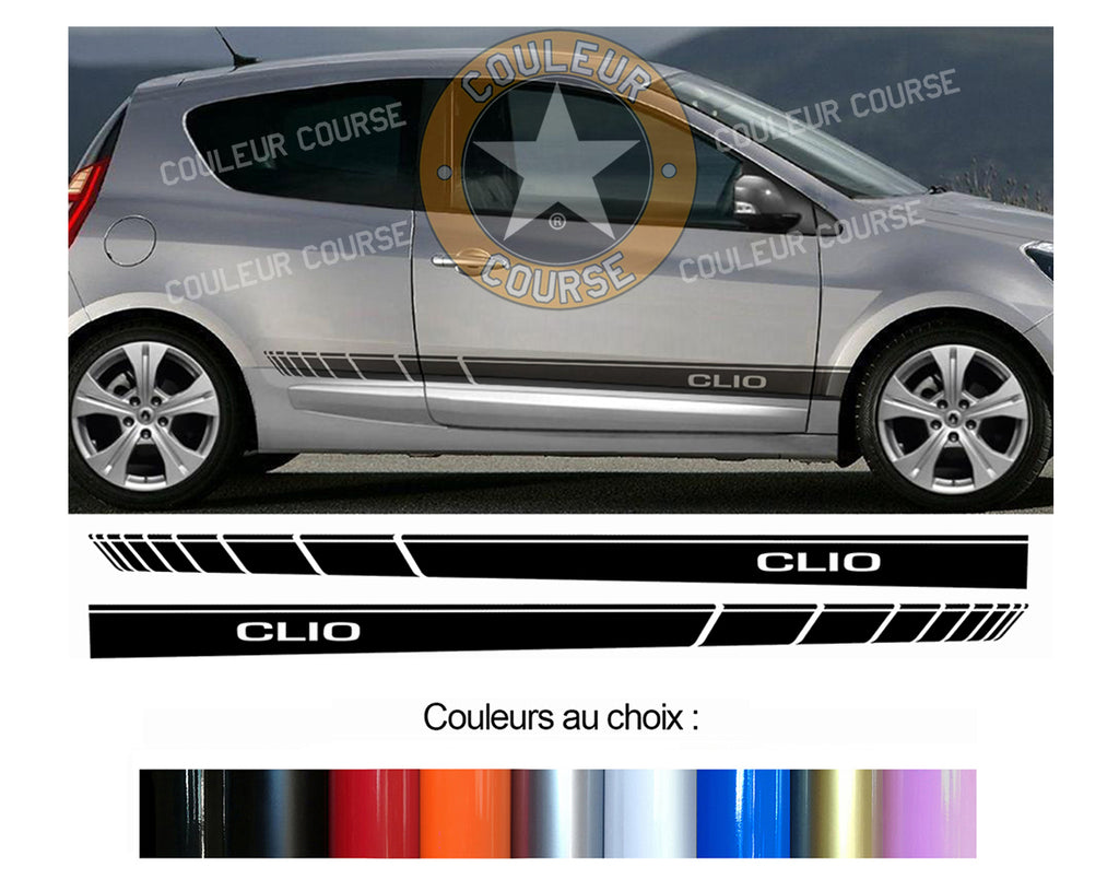 2 X BANDES BAS DE CAISSE - RENAULT CLIO - Ref : BD573-1