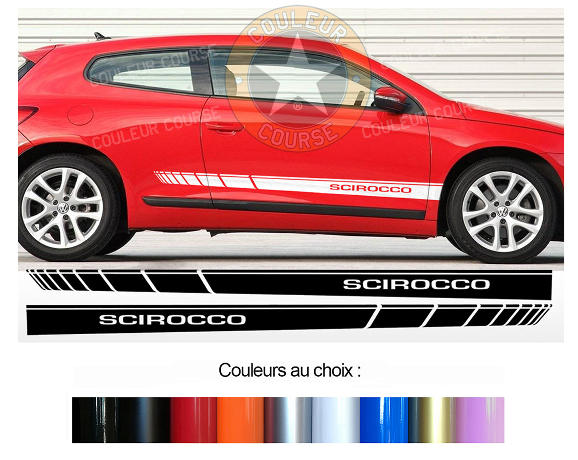 2 X BANDES BAS DE CAISSE - VW SCIROCCO - Ref : BD573-22