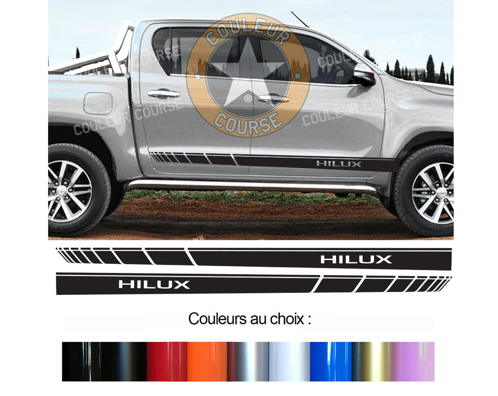 2 X ROCKER BODY STRIPS - TOYOTA HILUX - Ref: BD573-24 