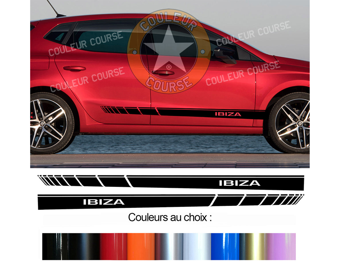 2 X BANDES BAS DE CAISSE - SEAT IBIZA - Ref : BD573-26