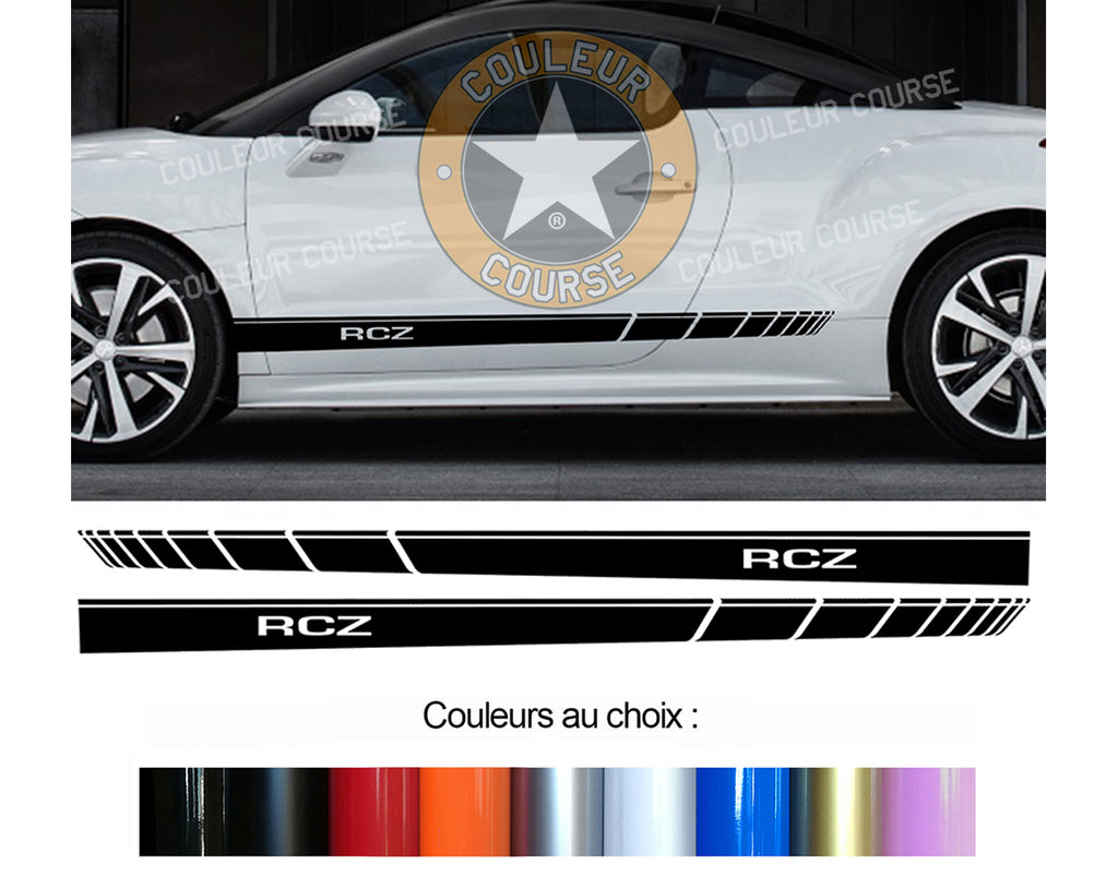 2 X BANDES BAS DE CAISSE - PEUGEOT RCZ - Ref : BD573-27