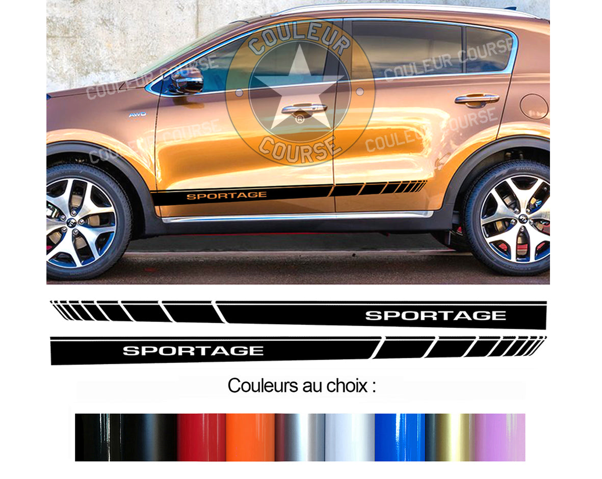 2 X BANDES BAS DE CAISSE - KIA SPORTAGE - Ref : BD573-36