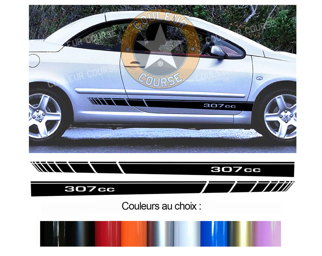 2 X BANDES BAS DE CAISSE - PEUGEOT 307CC - Ref : BD573-39