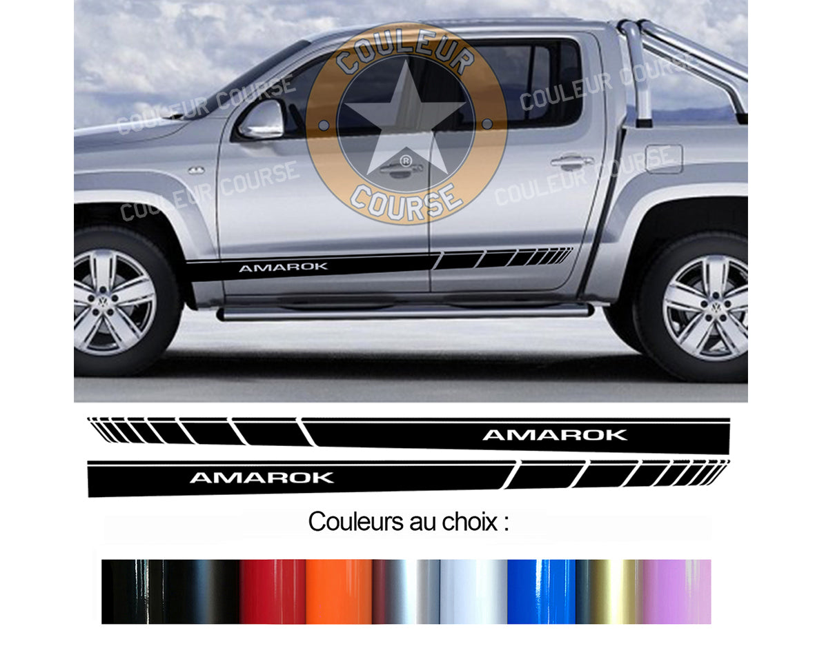 2 X ROCKER BODY STRIPS - VW AMAROK - Ref: BD573-43 