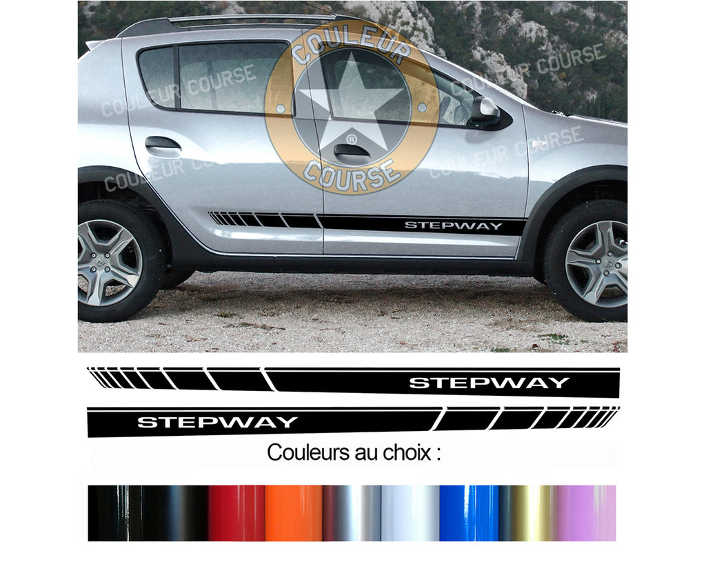 2 X BANDES BAS DE CAISSE - DACIA SANDERO STEPWAY - Ref : BD573-49