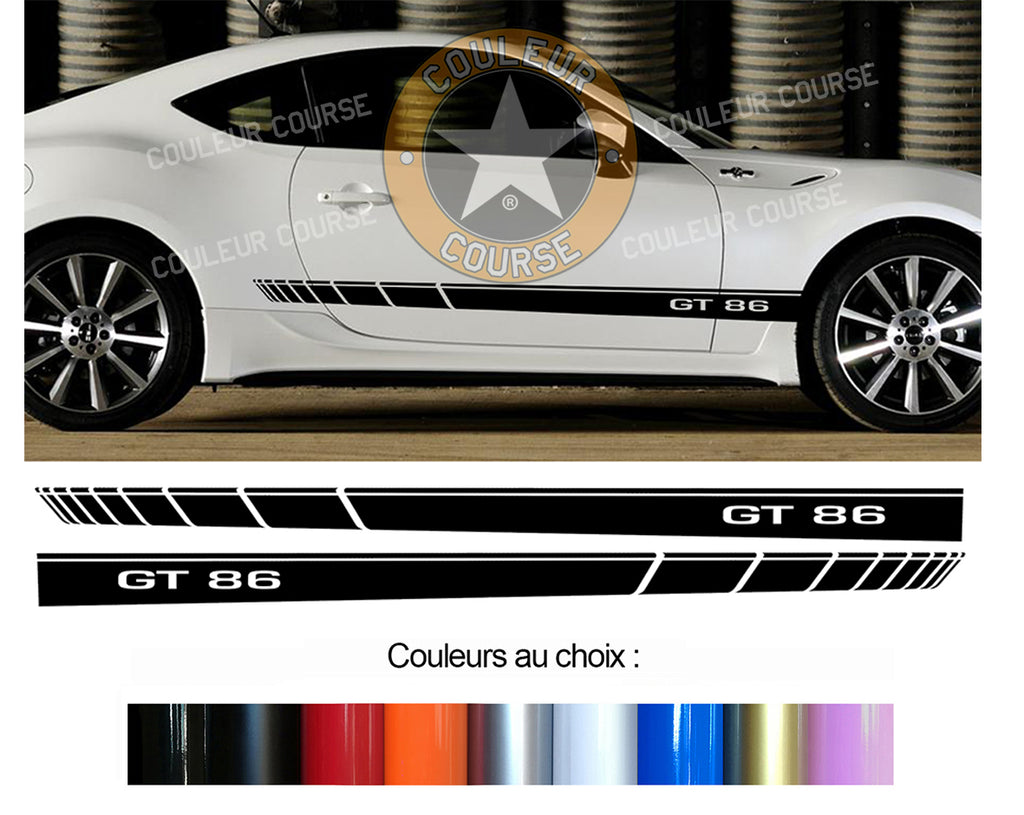 2 X ROCKER BODY STRIPS - TOYOTA GT86 - Ref: BD573-50