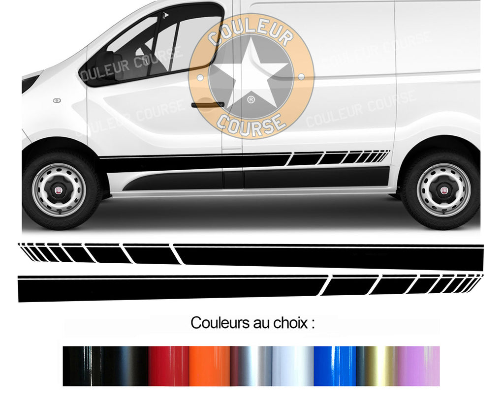 2 X BANDES BAS DE CAISSE - FIAT TALENTO - Ref : BD573N-101