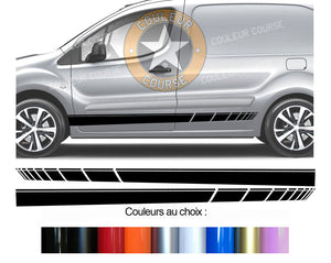 2 X BANDES BAS DE CAISSE - PEUGEOT PARTNER - Ref : BD573N-102