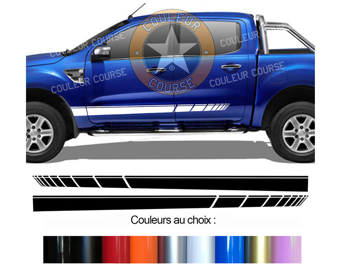 2 X BANDES BAS DE CAISSE - FORD RANGER - Ref : BD573N-25