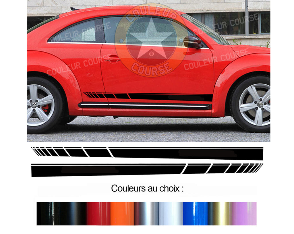 2 X BANDES BAS DE CAISSE - NEW BEETLE - Ref : BD573N-28