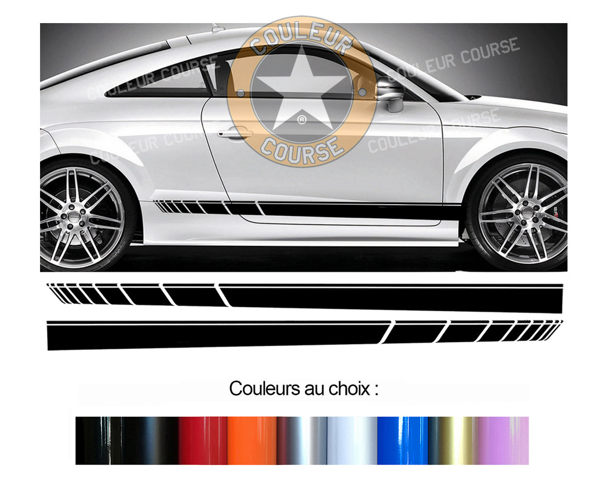 2 X BANDES BAS DE CAISSE - AUDI TT - Ref : BD573N-411