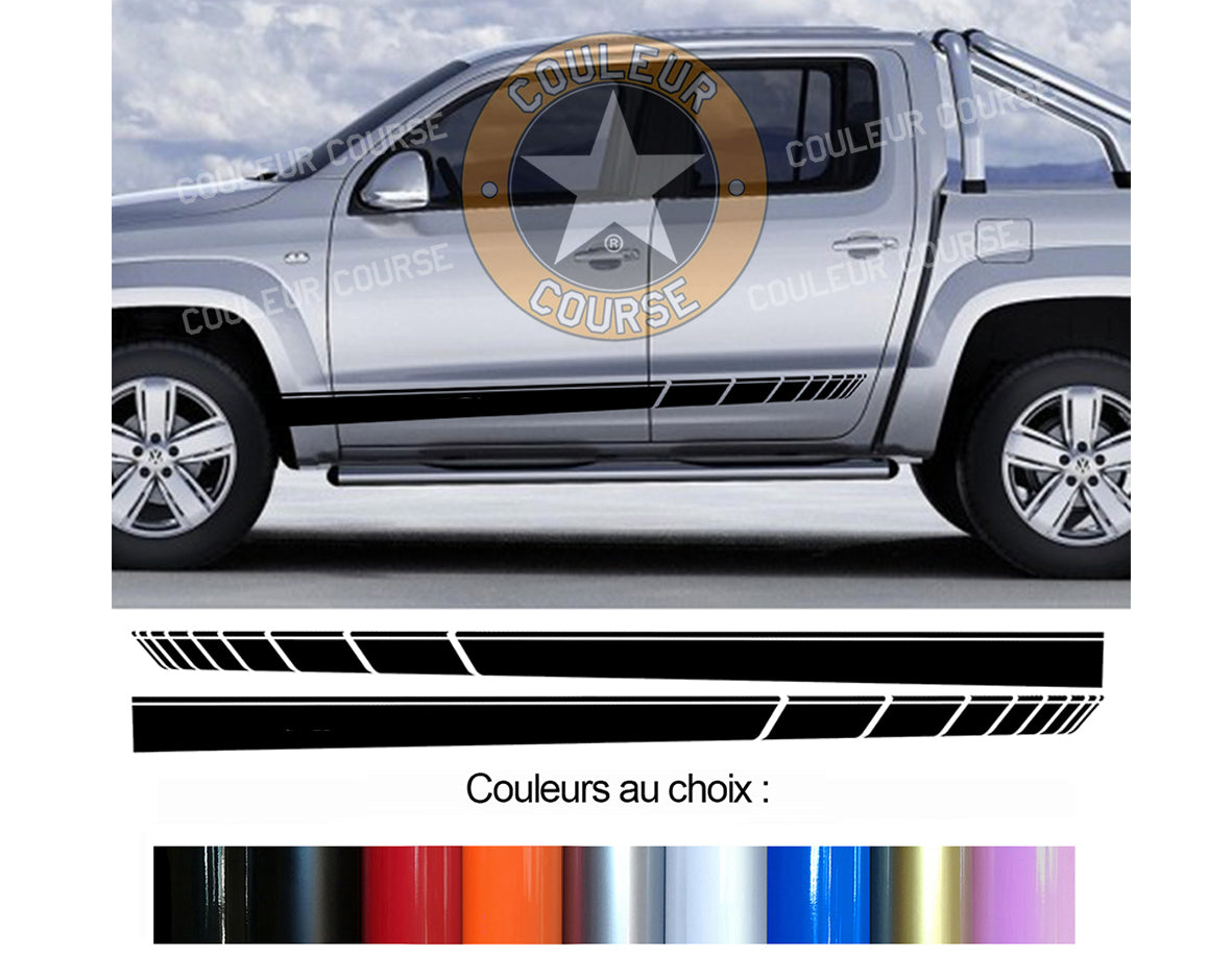 2 X BANDES BAS DE CAISSE - VW AMAROK - Ref : BD573N-43