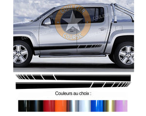 2 X ROCKER BODY STRIPS - VW AMAROK - Ref: BD573N-43 