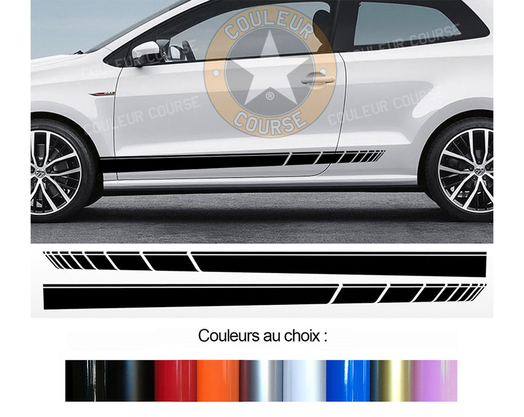 2 X ROCKER BODY STRIPS - VW POLO - Ref: BD573N-6 