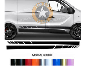 2 X BANDES BAS DE CAISSE - RENAULT TRAFIC - Ref : BD573N-77