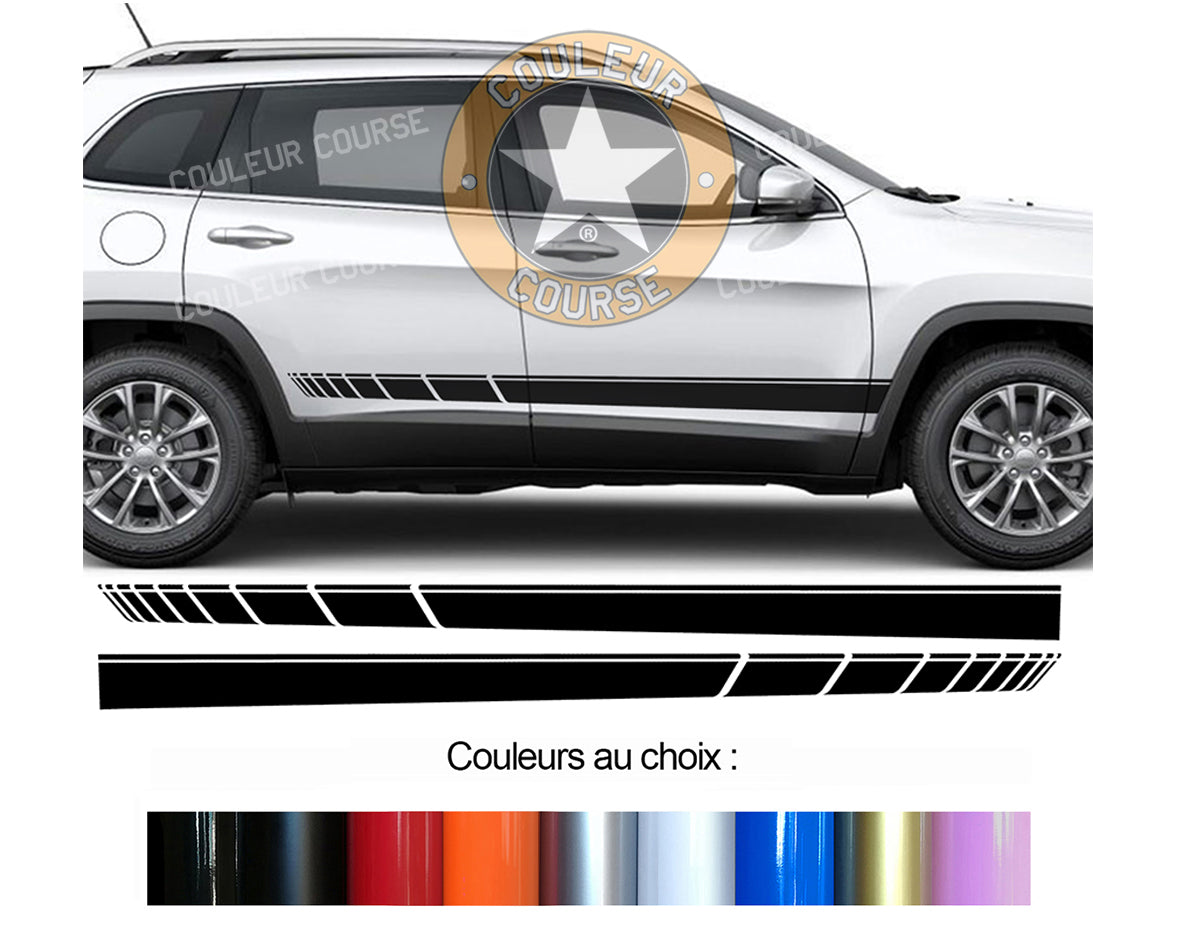 2 X ROCKER BODY STRIPS - JEEP GRAND CHEROKEE - Ref: BD573N-83 