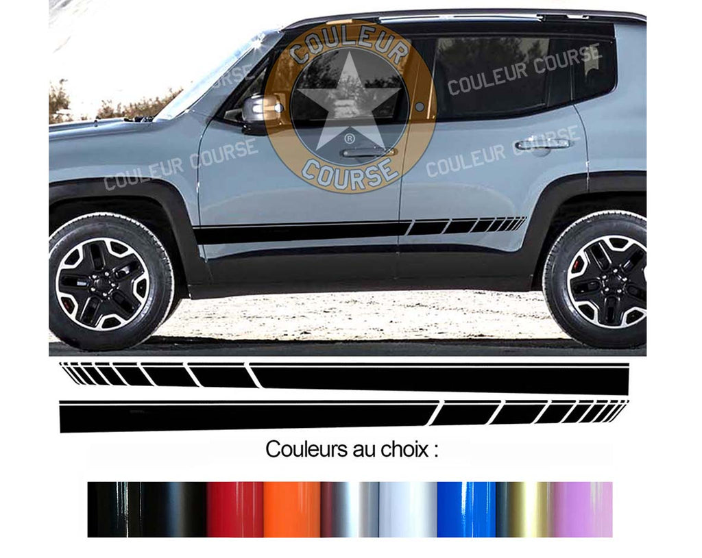 2 X ROCKER BODY STRIPS - JEEP RENEGADE - Ref: BD573N-82 