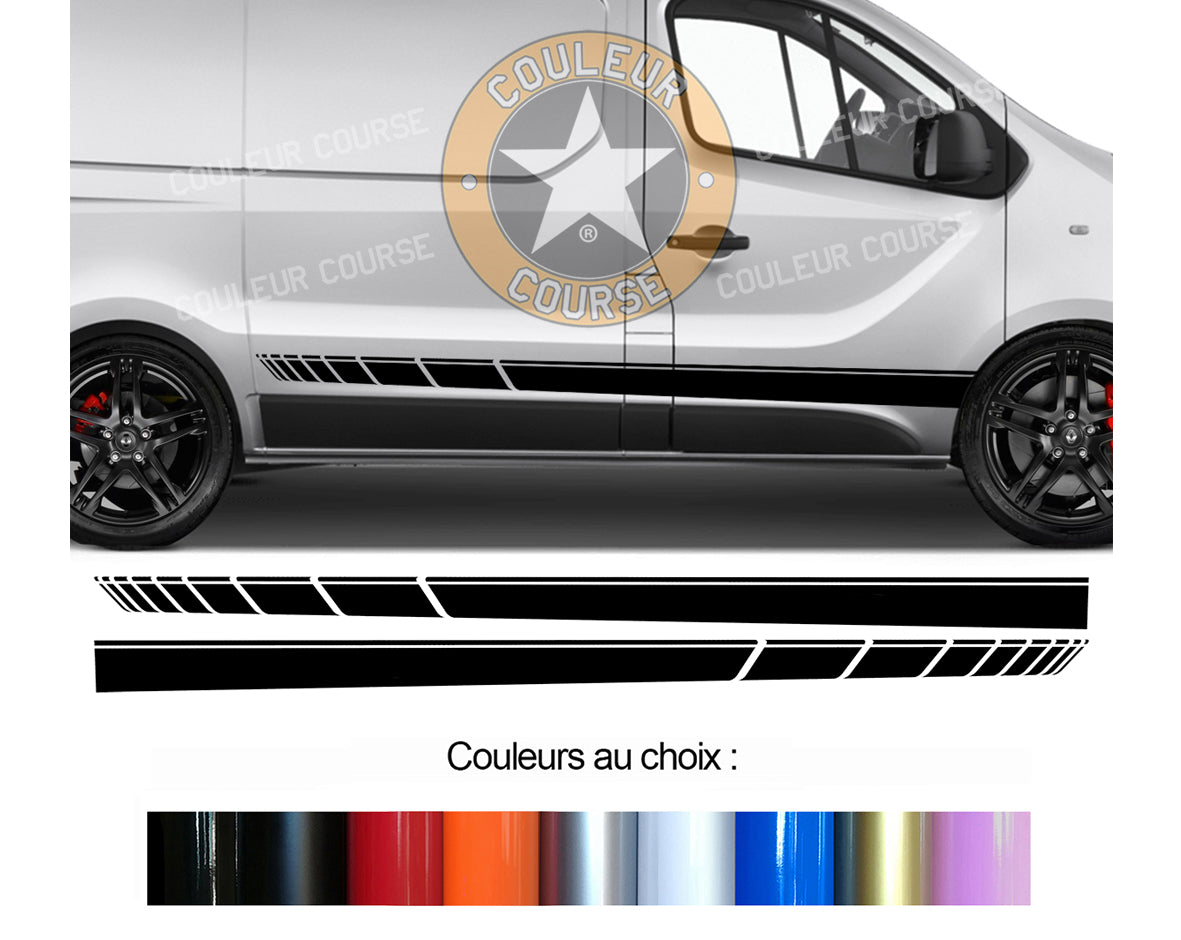 2 X SKIRTS STRIPS - OPEL VIVARO - Ref: BD573N-99 