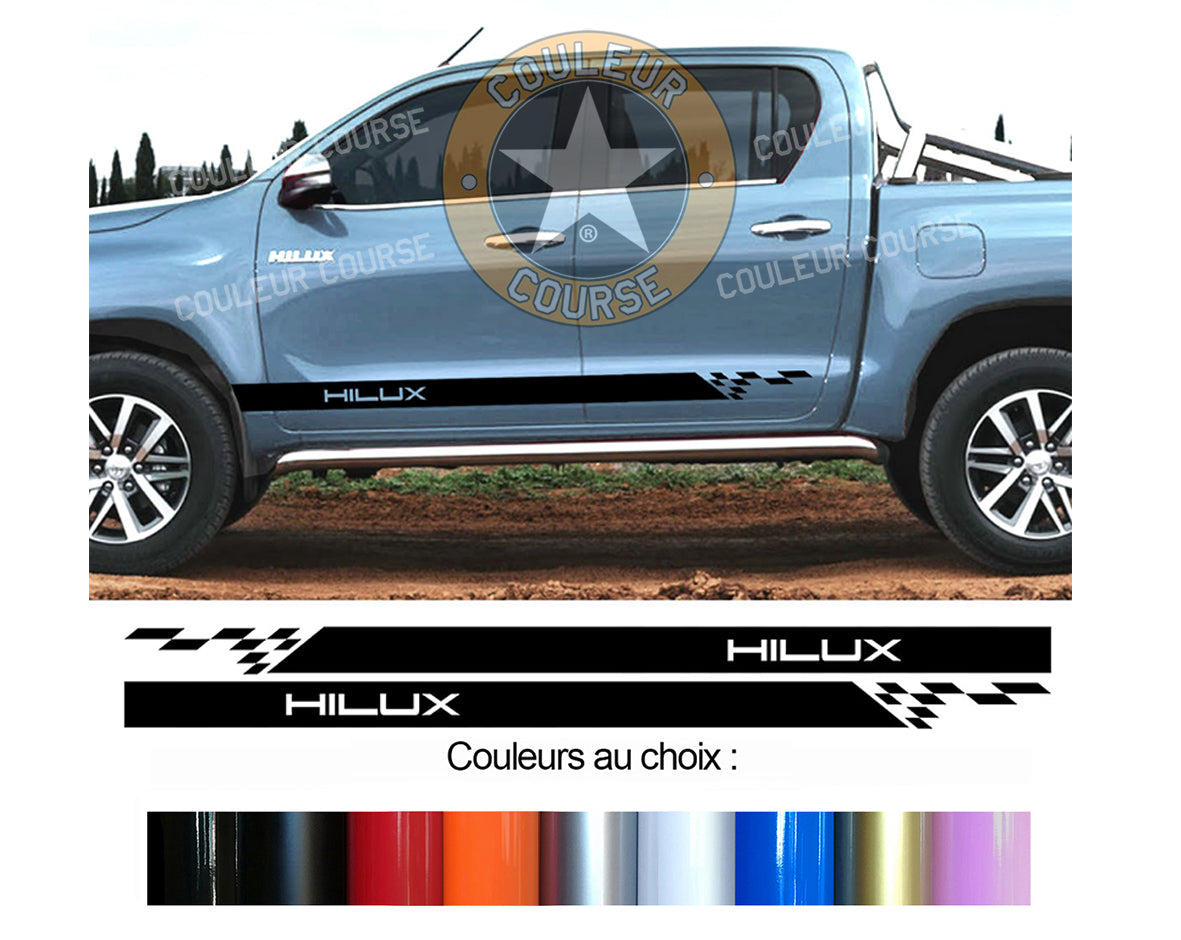 2 X ROCKER BODY STRIPS - TOYOTA HILUX - Ref: BD579-17 