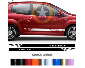 2 X BANDES BAS DE CAISSE - RENAULT TWINGO 2 - Ref : BD579-18