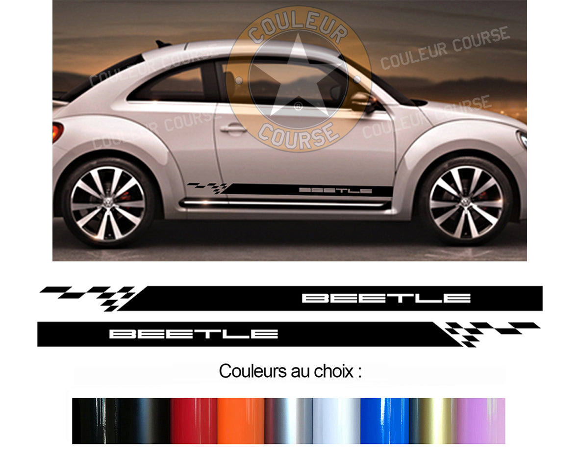 2 X BANDES BAS DE CAISSE - NEW BEETLE - Ref : BD579-5