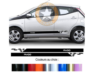 2 X BANDES BAS DE CAISSE - TOYOTA AYGO - Ref : BD579-51