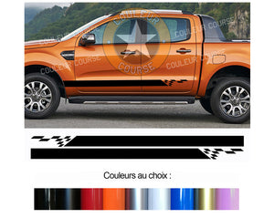 2 X ROCKER BODY STRIPS - FORD RANGER - Ref: BD579N-21 