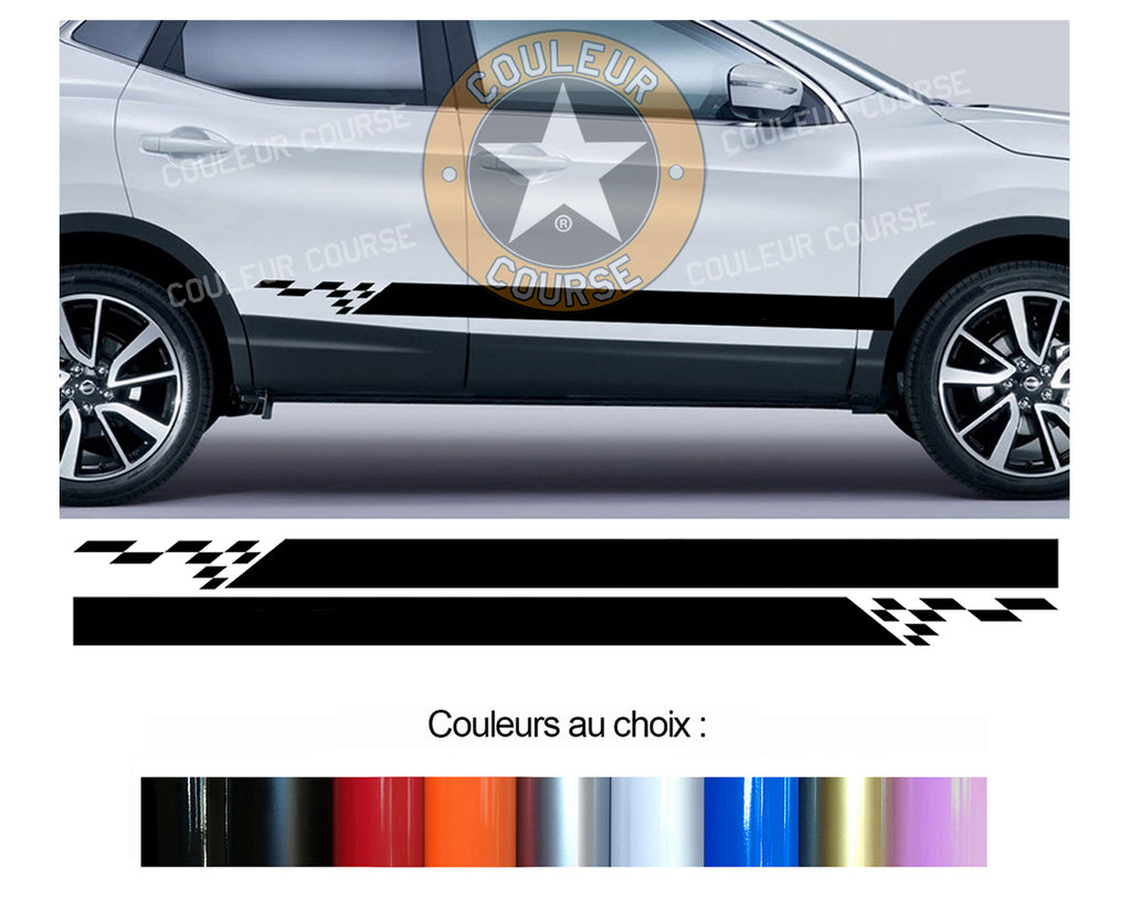 2 X ROCKER BODY STRIPS - NISSAN QASHQAI - Ref: BD579N-27 